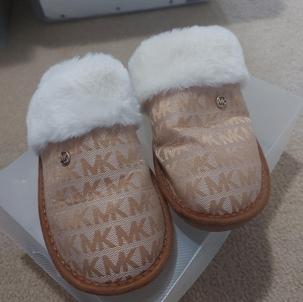 Michael Kors  Slippers with Fur Trim